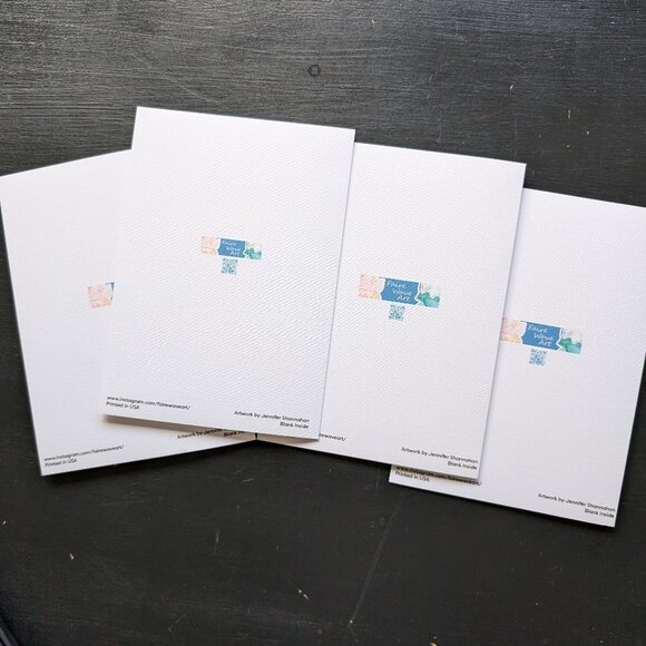 Greeting Card and Sticker Set: Wintery Magical Animals - Picture 9 of 10